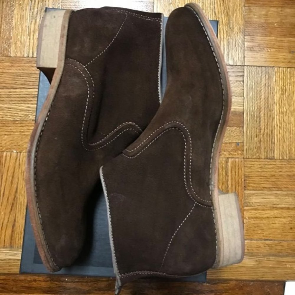 nico nerini brown leather ankle boots